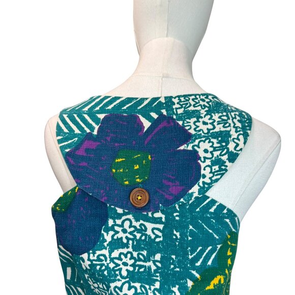 Anthropologie Vanessa Virginia Boho Floral Shift Dress Size 6 Sleeveless - Picture 2 of 12